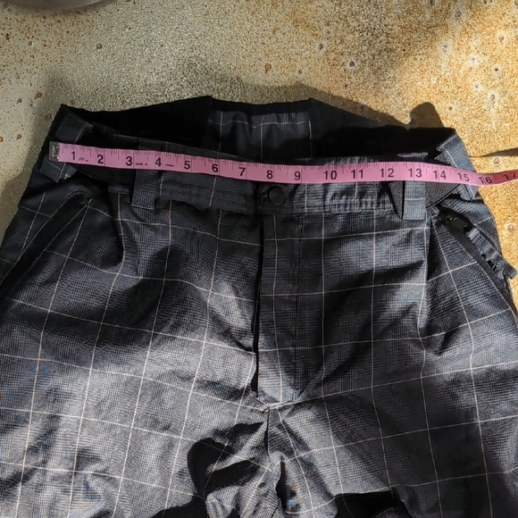 Helix | Gray Checkered Snowboarding Skiing Insulated Pants Size M - Picture 3 of 13